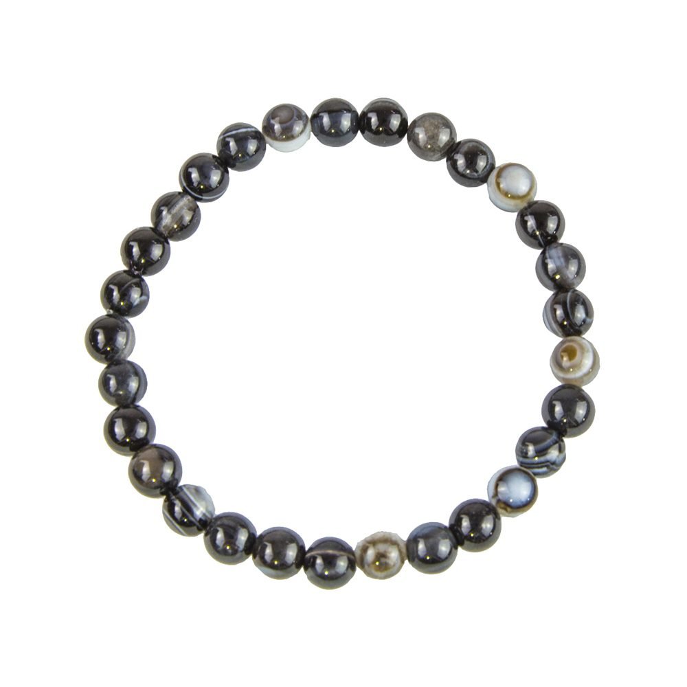 Banded Black Agate Bracelet
