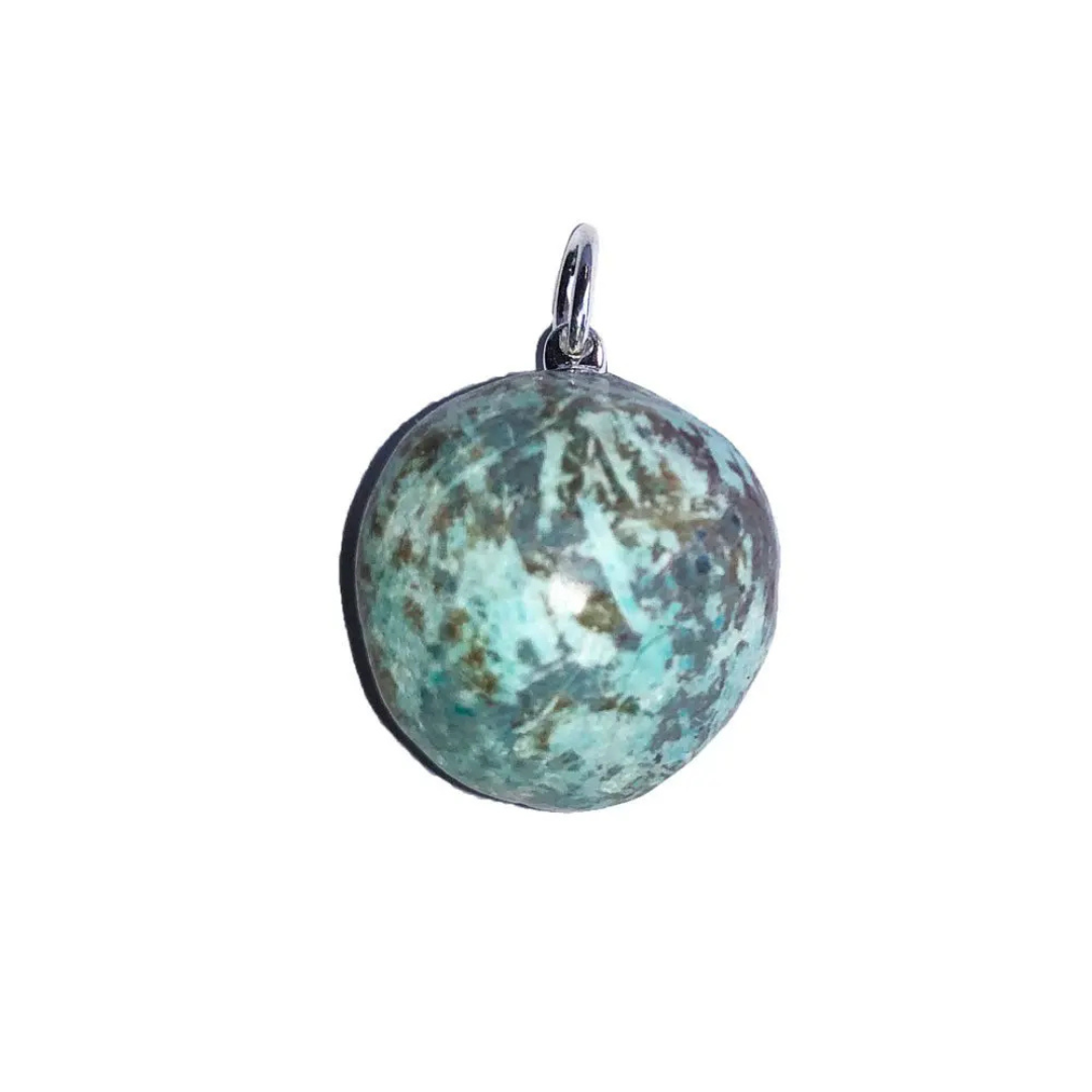 Chrysocolla Pendant - Tumbled Stone