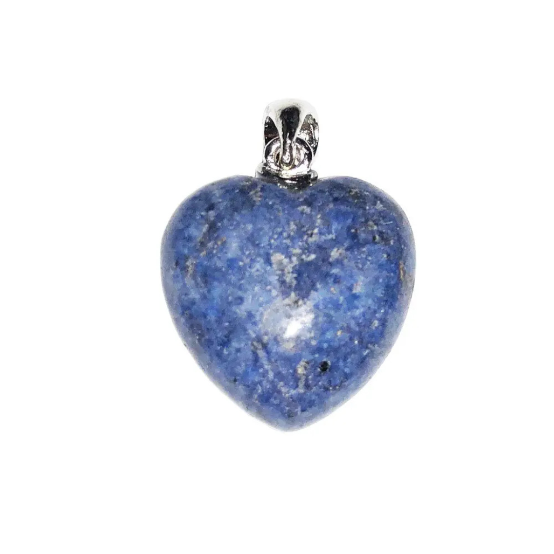 Dumortierite Pendant – Heart Shaped