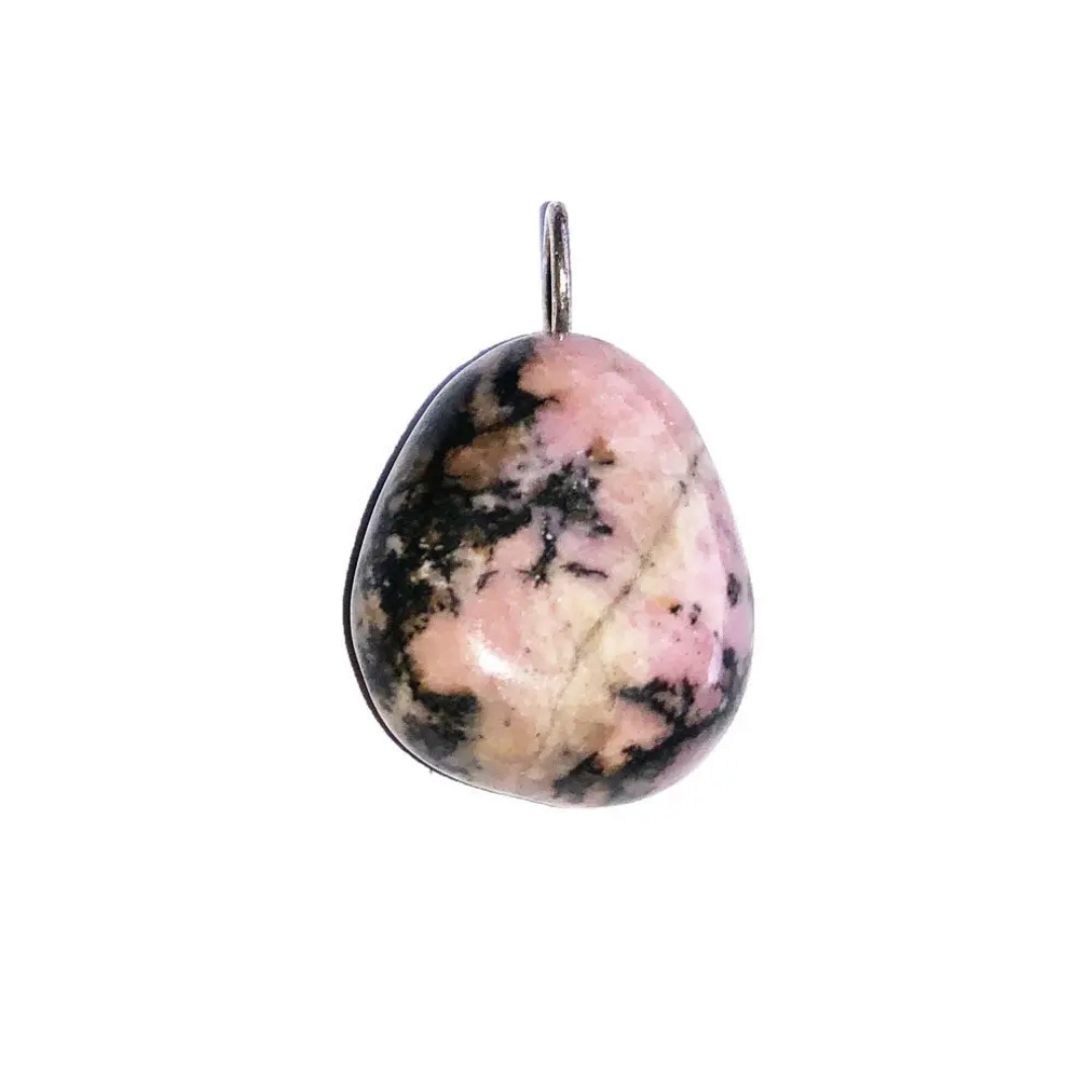 Rhodonite Pendant - Tumbled Stone