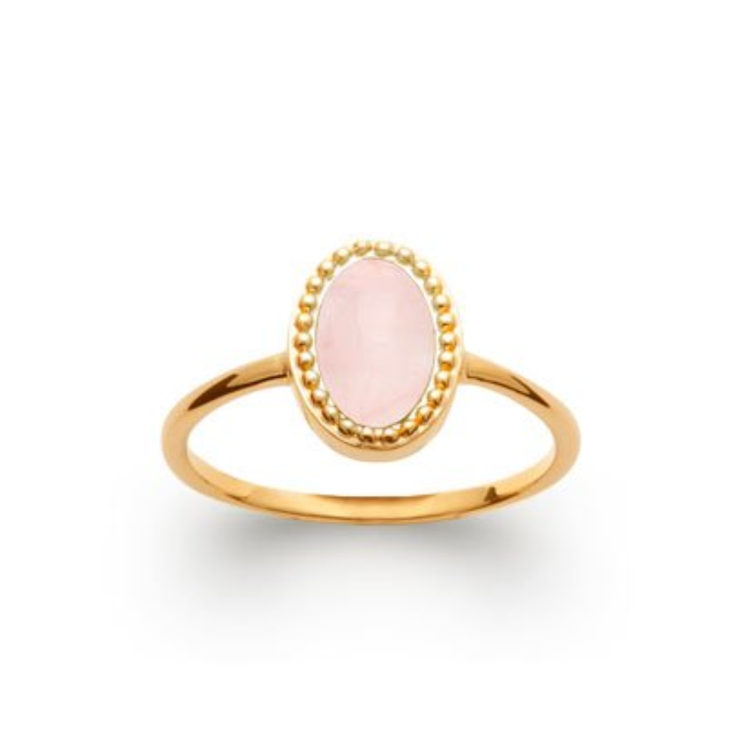 Rose Quartz ‘Alexandra’ Ring