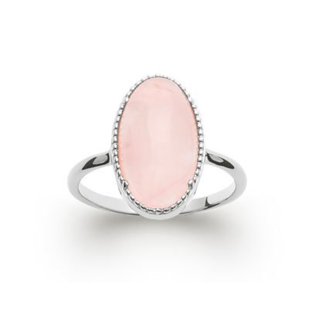 Rose Quartz ‘Judith’ Ring