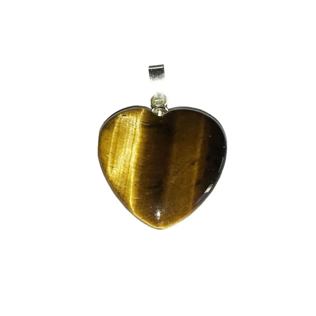 Tiger’s Eye Pendant – Heart Shaped