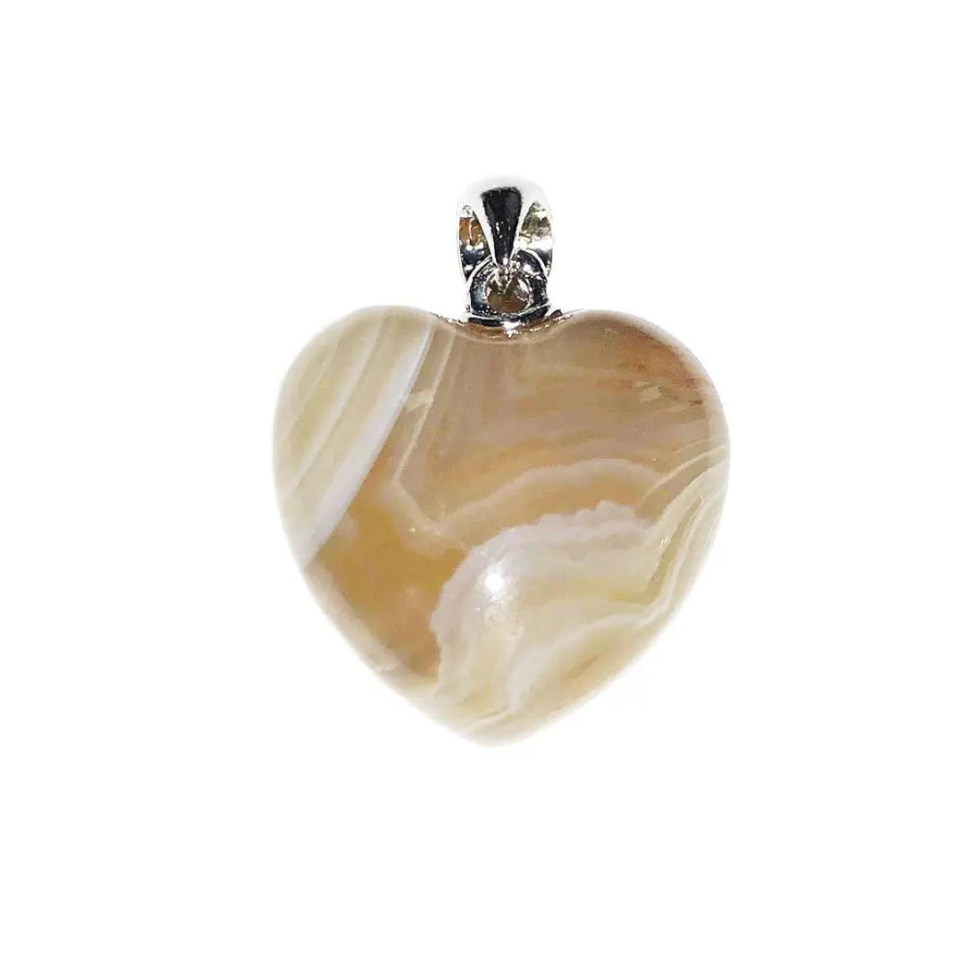 Agate Pendant – Heart Shaped