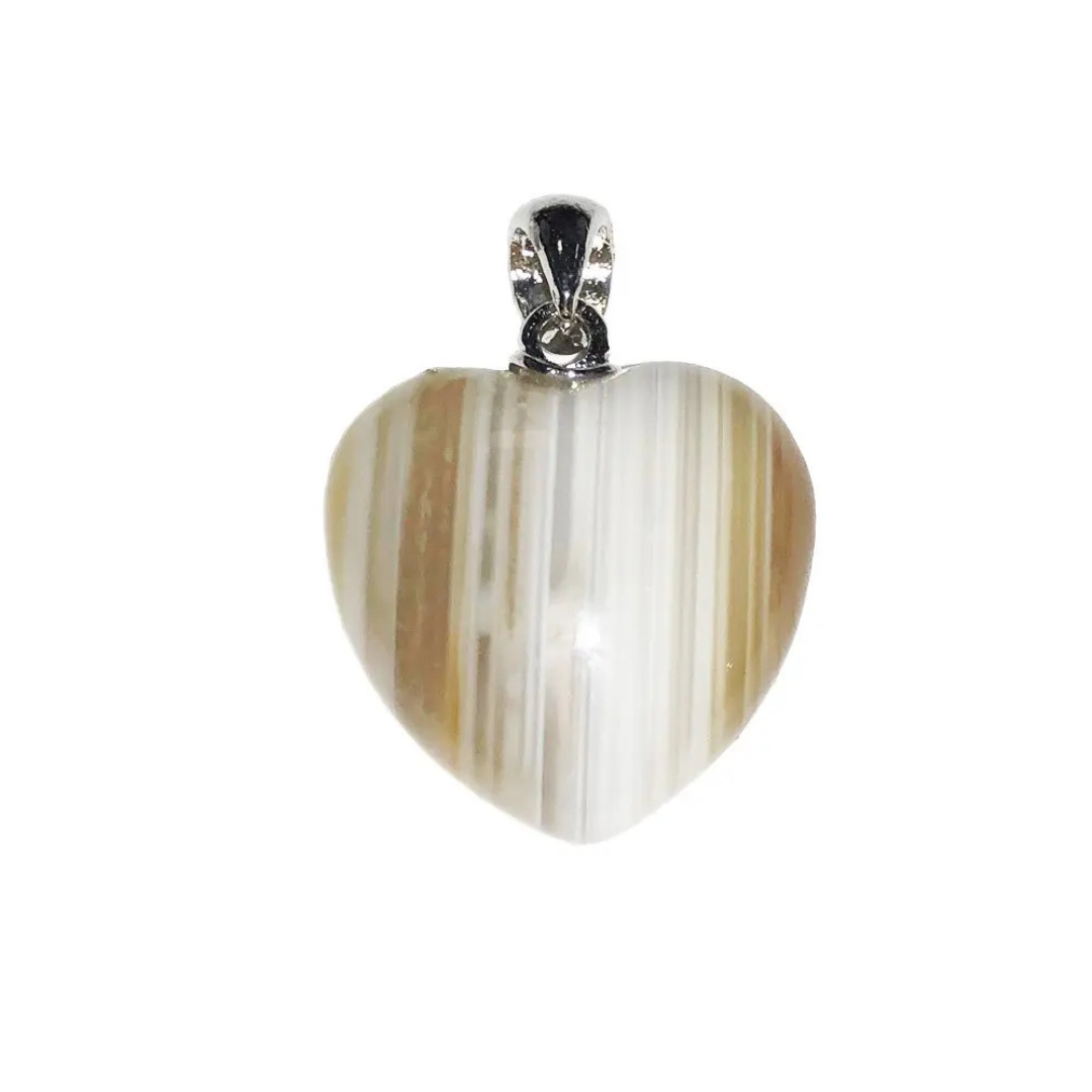 Agate Pendant – Heart Shaped