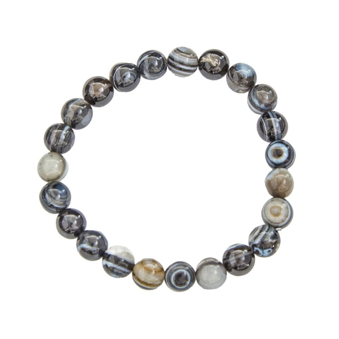 Banded Black Agate Bracelet