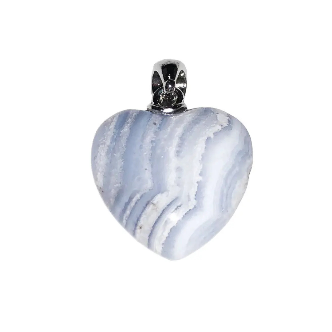 Chalcedony Pendant – Heart Shaped