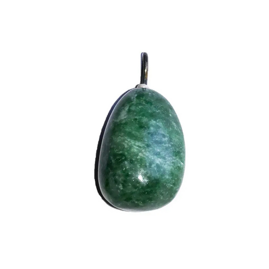 Dark Serpentine Pendant - Tumbled Stone