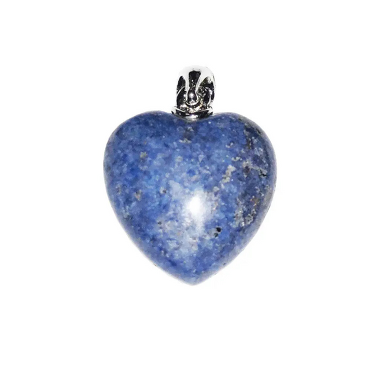 Dumortierite Pendant – Heart Shaped