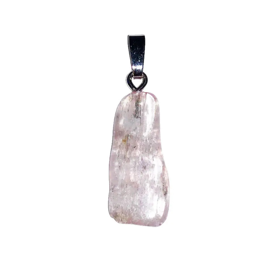 Kunzite Pendant - Tumbled Stone
