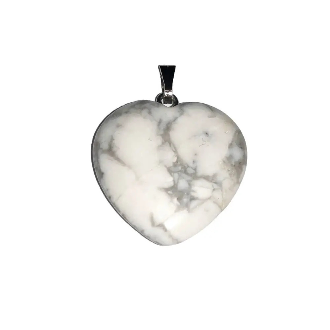 Magnesite Pendant – Heart Shaped