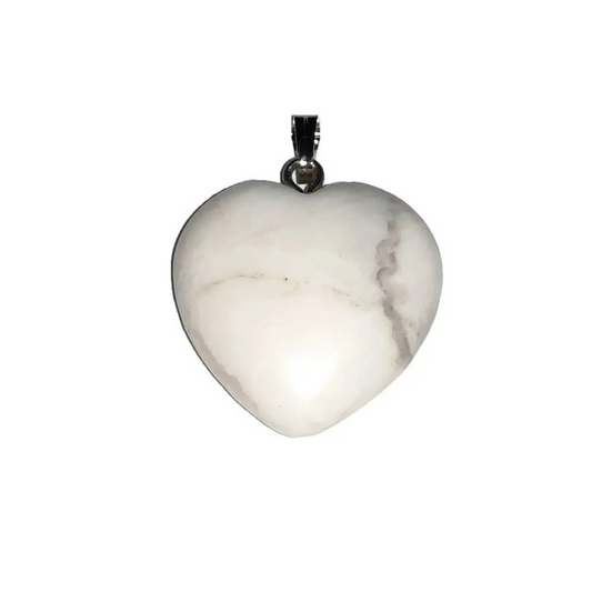 Magnesite Pendant – Heart Shaped