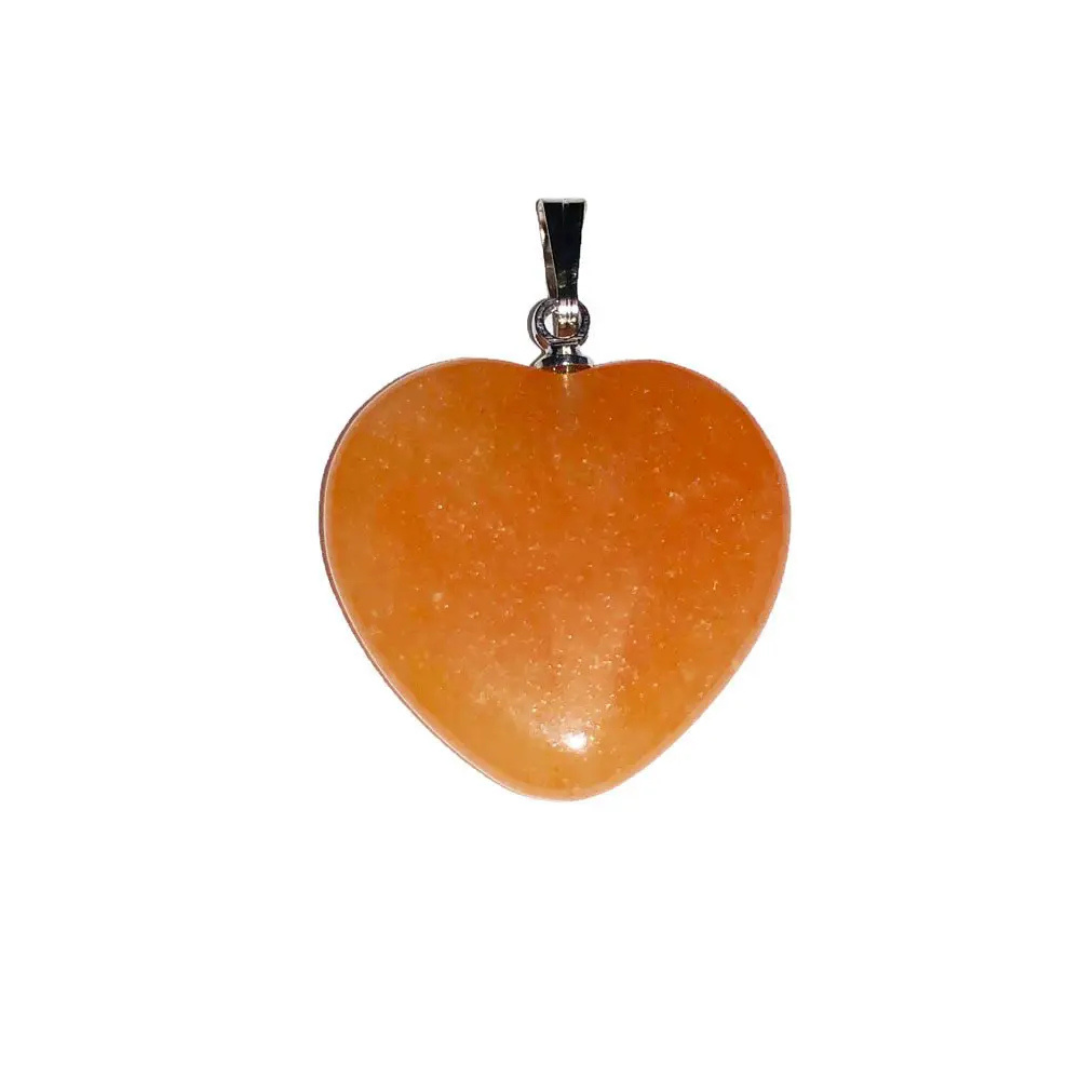 Red Aventurine Pendant – Heart Shaped