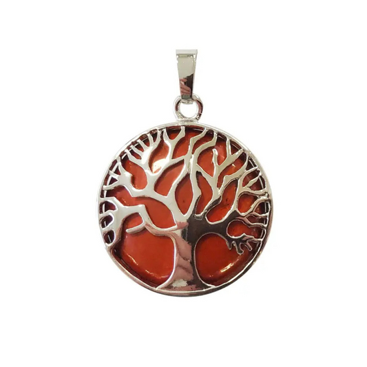 Red Jasper Pendant – Tree of Life