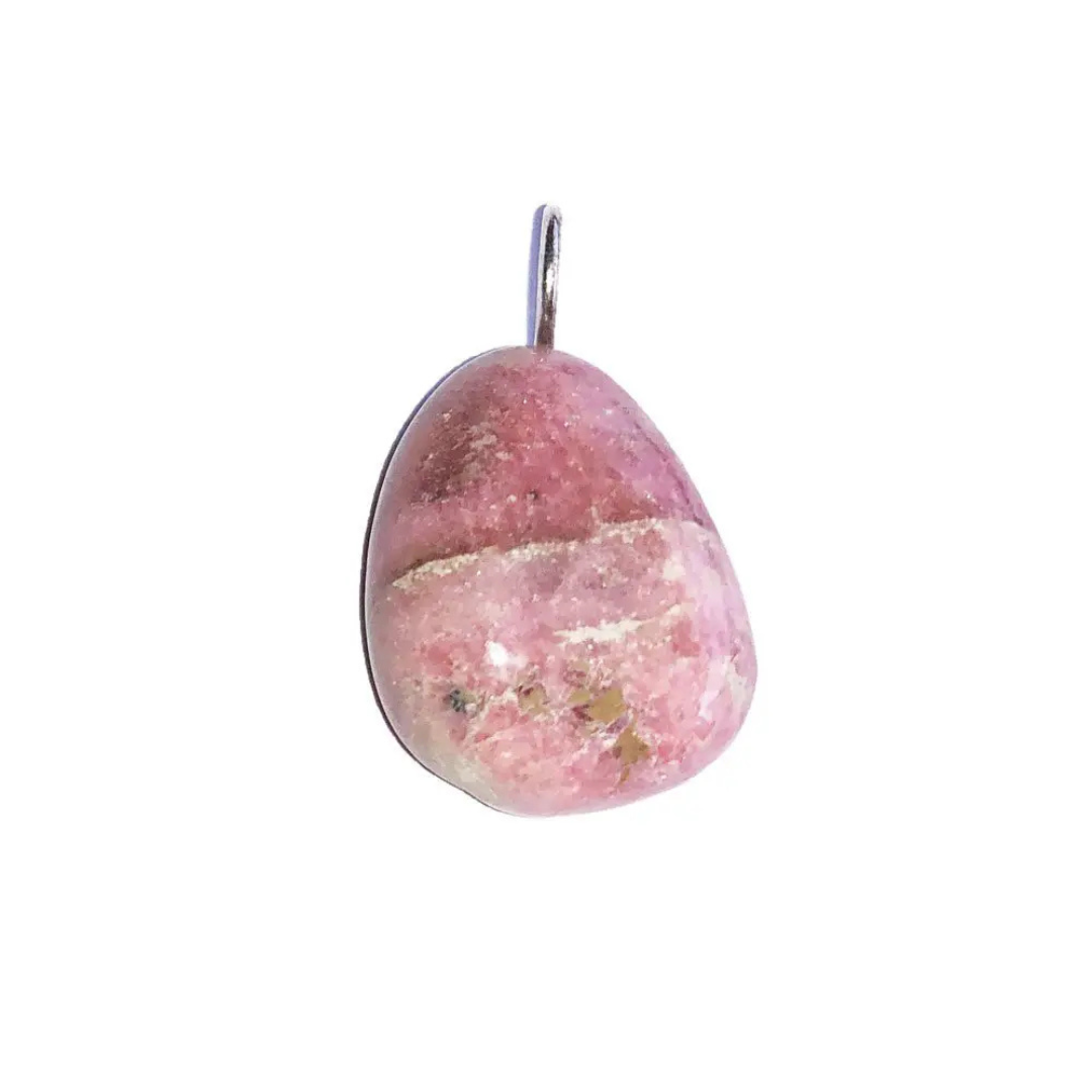 Rhodonite Pendant - Tumbled Stone