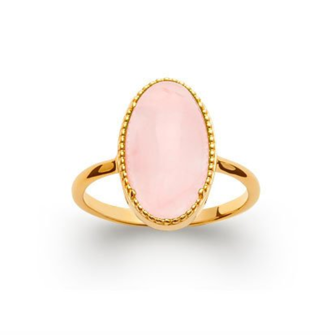 Rose Quartz ‘Judith’ Ring