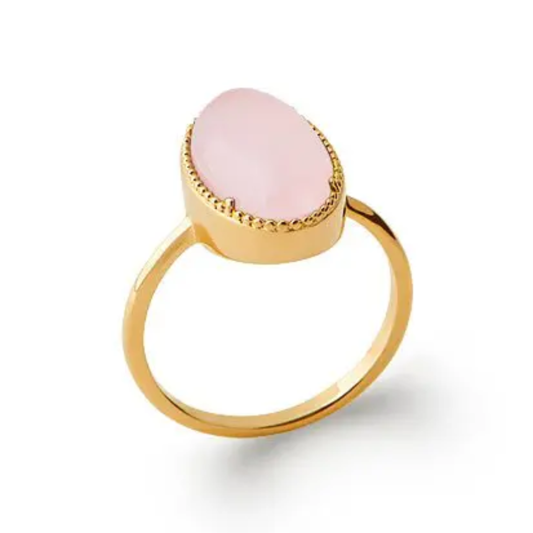 Rose Quartz ‘Judith’ Ring