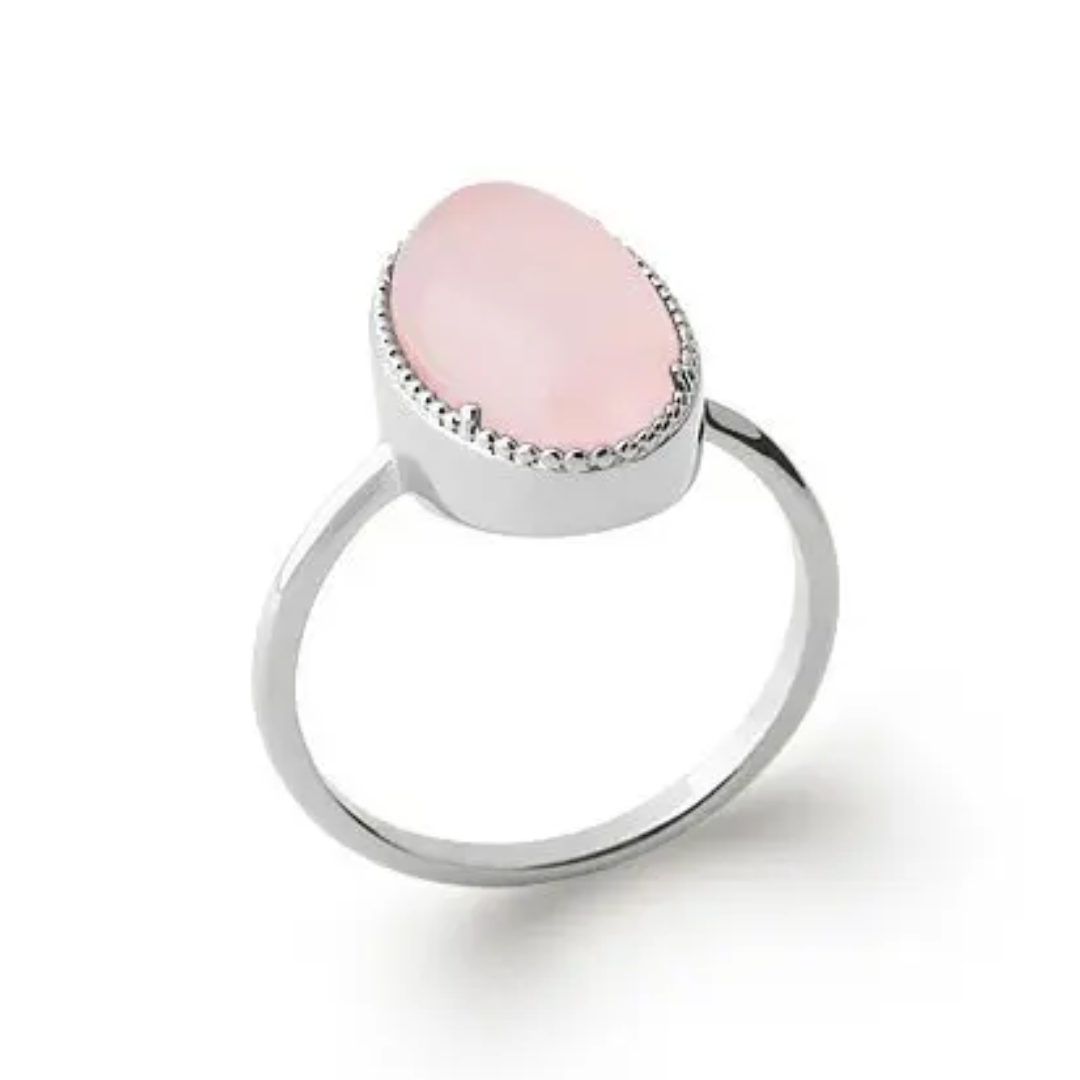 Rose Quartz ‘Judith’ Ring