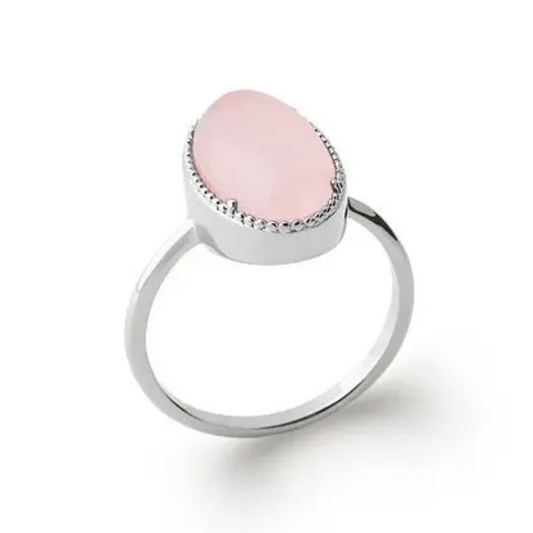 Rose Quartz ‘Judith’ Ring