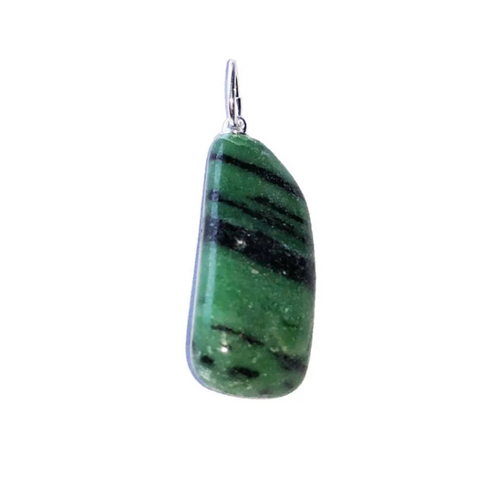 Ruby with Zoïsite Pendant - Tumbled Stone