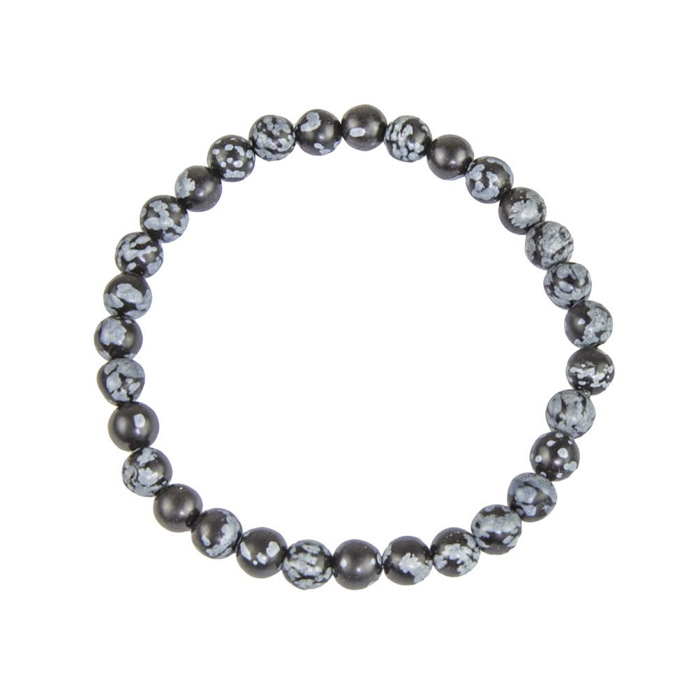 Snowflake Obsidian Bracelet