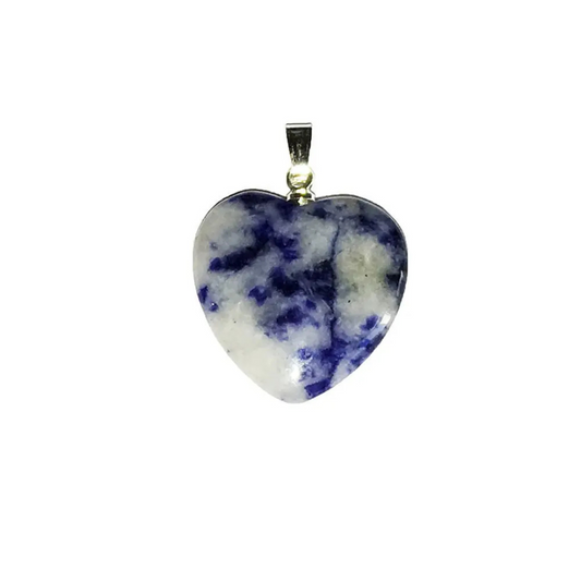 Sodalite Pendant – Heart Shaped