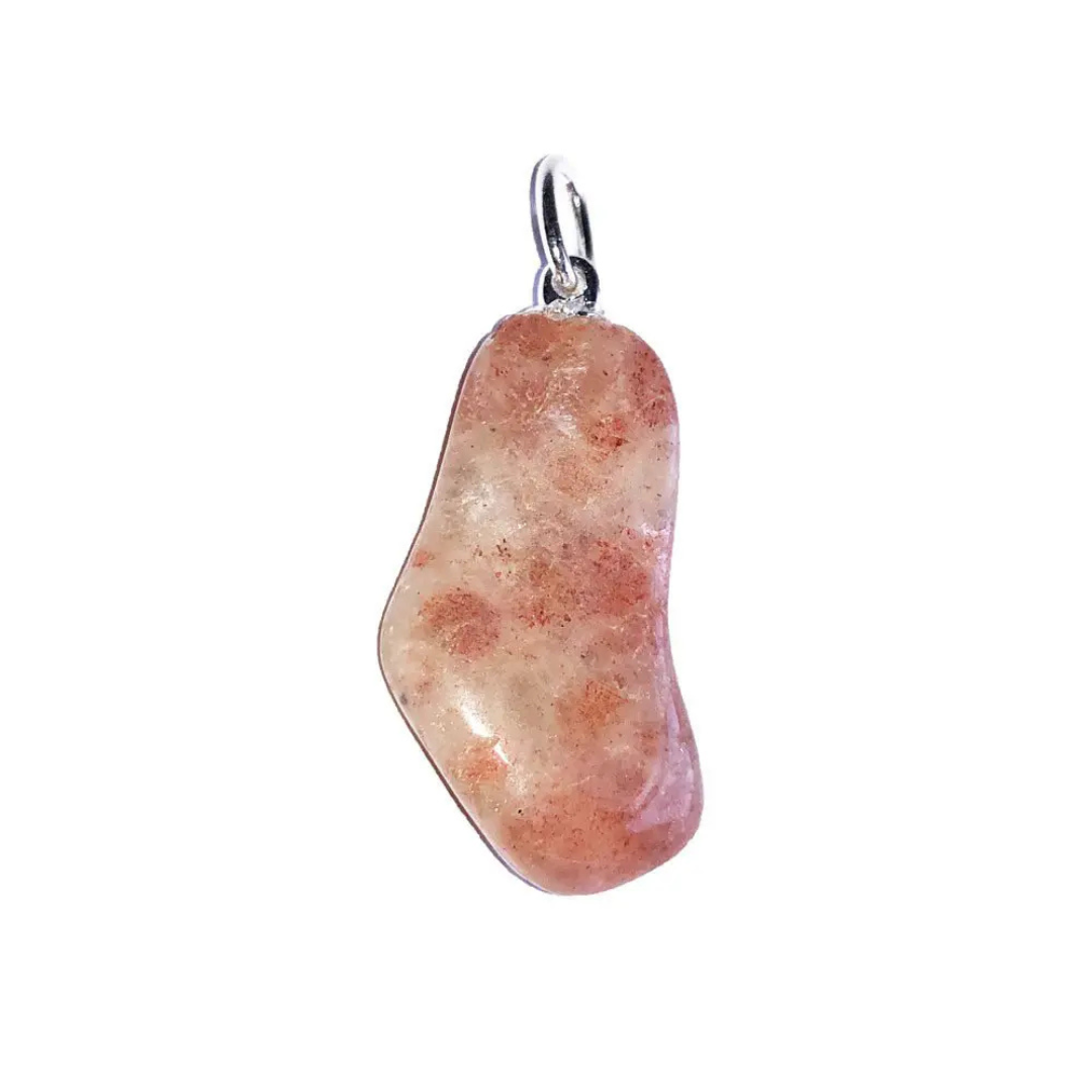 Sunstone Pendant - Tumbled Stone