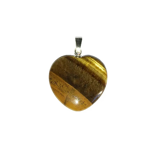 Tiger’s Eye Pendant – Heart Shaped