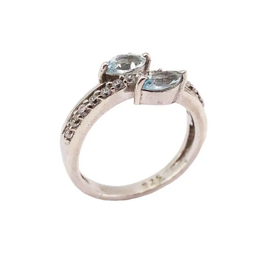 Valentine Blue Topaz Ring